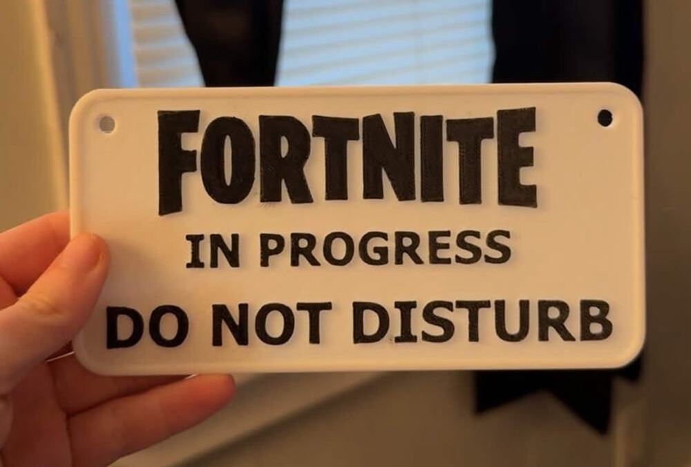 Fortnite In Progress Do Not Disturb Sign